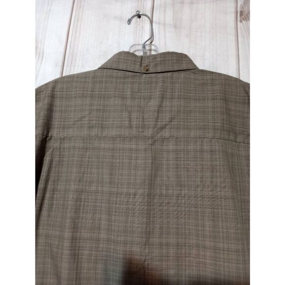 Haggar Shirt Men's Large Gray Button Front Long Sleeve - Picture 4 of 8